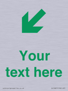 Custom Safe Condition inverse: Green Down left right arrow